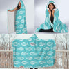 Ichthys Christian Pattern Print Hooded Blanket-grizzshop