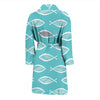 Ichthys Christian Pattern Print Men Long Robe-grizzshop