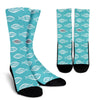 Ichthys Christian Pattern Print Unisex Crew Socks-grizzshop