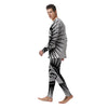 Illuminati White And Black Print Men's Pajamas-grizzshop