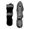 Illusion Anaglyph Optical Print Muay Thai Shin Guards-grizzshop