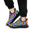 Illusion Optical Explosion Psychedelic Black Athletic Shoes-grizzshop