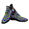 Illusion Optical Explosion Psychedelic Black Athletic Shoes-grizzshop