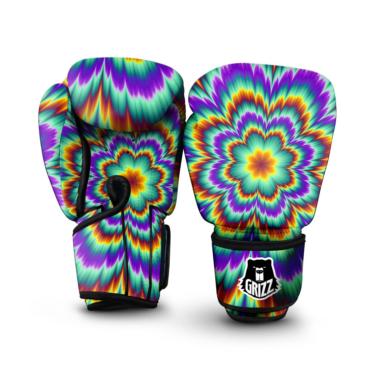 Illusion Optical Explosion Psychedelic Boxing Gloves-grizzshop