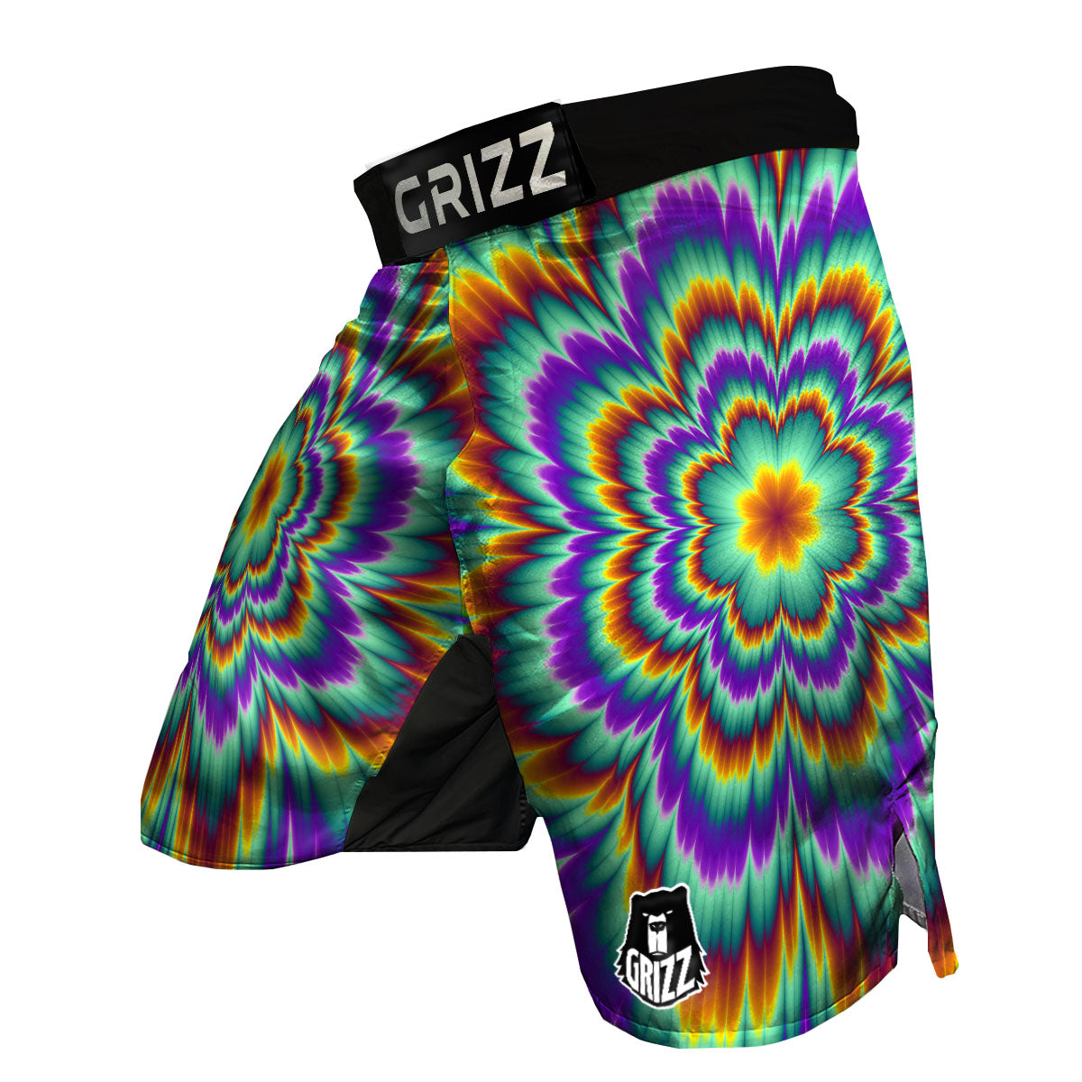 Illusion Optical Explosion Psychedelic MMA Shorts-grizzshop