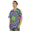 Illusion Optical Explosion Psychedelic Men's Hawaiian Shirt-grizzshop