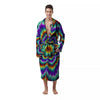 Illusion Optical Explosion Psychedelic Men's Robe-grizzshop