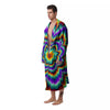 Illusion Optical Explosion Psychedelic Men's Robe-grizzshop