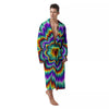 Illusion Optical Explosion Psychedelic Men's Robe-grizzshop