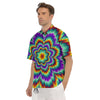 Illusion Optical Explosion Psychedelic Men's Short Sleeve Shirts-grizzshop