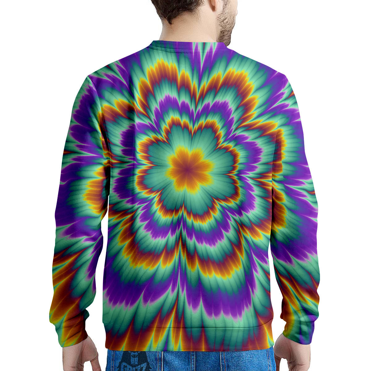 Illusion Optical Explosion Psychedelic Men's Sweatshirt-grizzshop