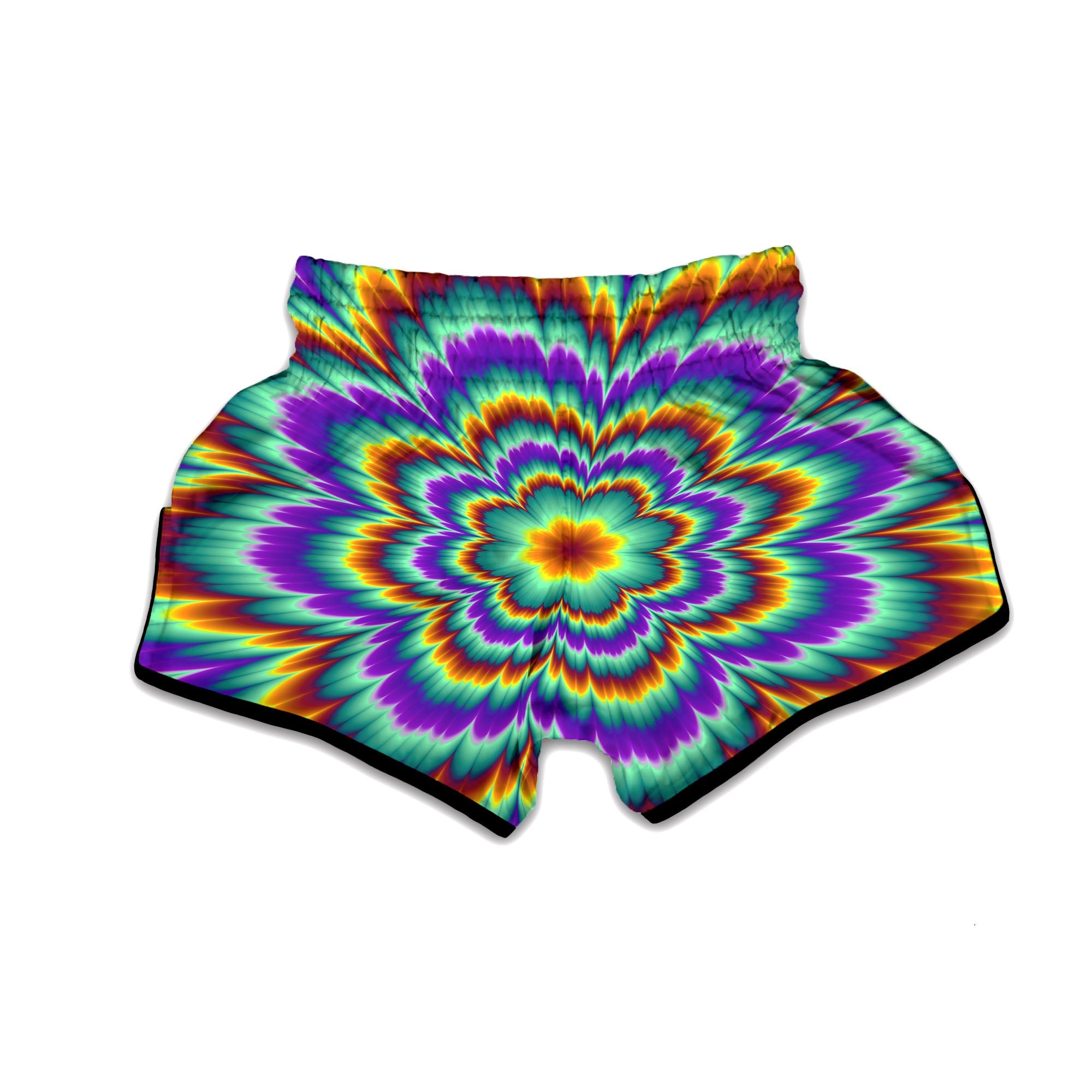 Illusion Optical Explosion Psychedelic Muay Thai Boxing Shorts-grizzshop