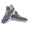 Illusion Optical Explosion Psychedelic White Athletic Shoes-grizzshop