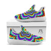 Illusion Optical Explosion Psychedelic White Athletic Shoes-grizzshop