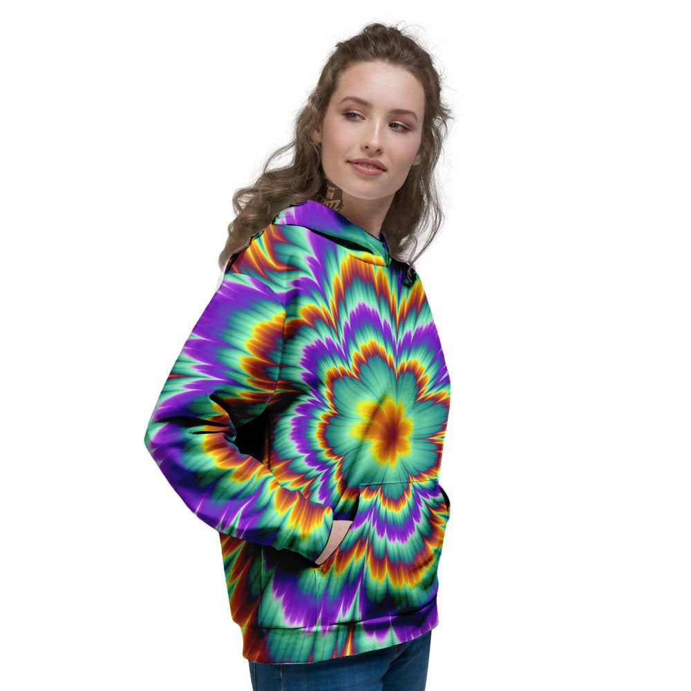 Illusion Optical Explosion Psychedelic Women's Hoodie-grizzshop