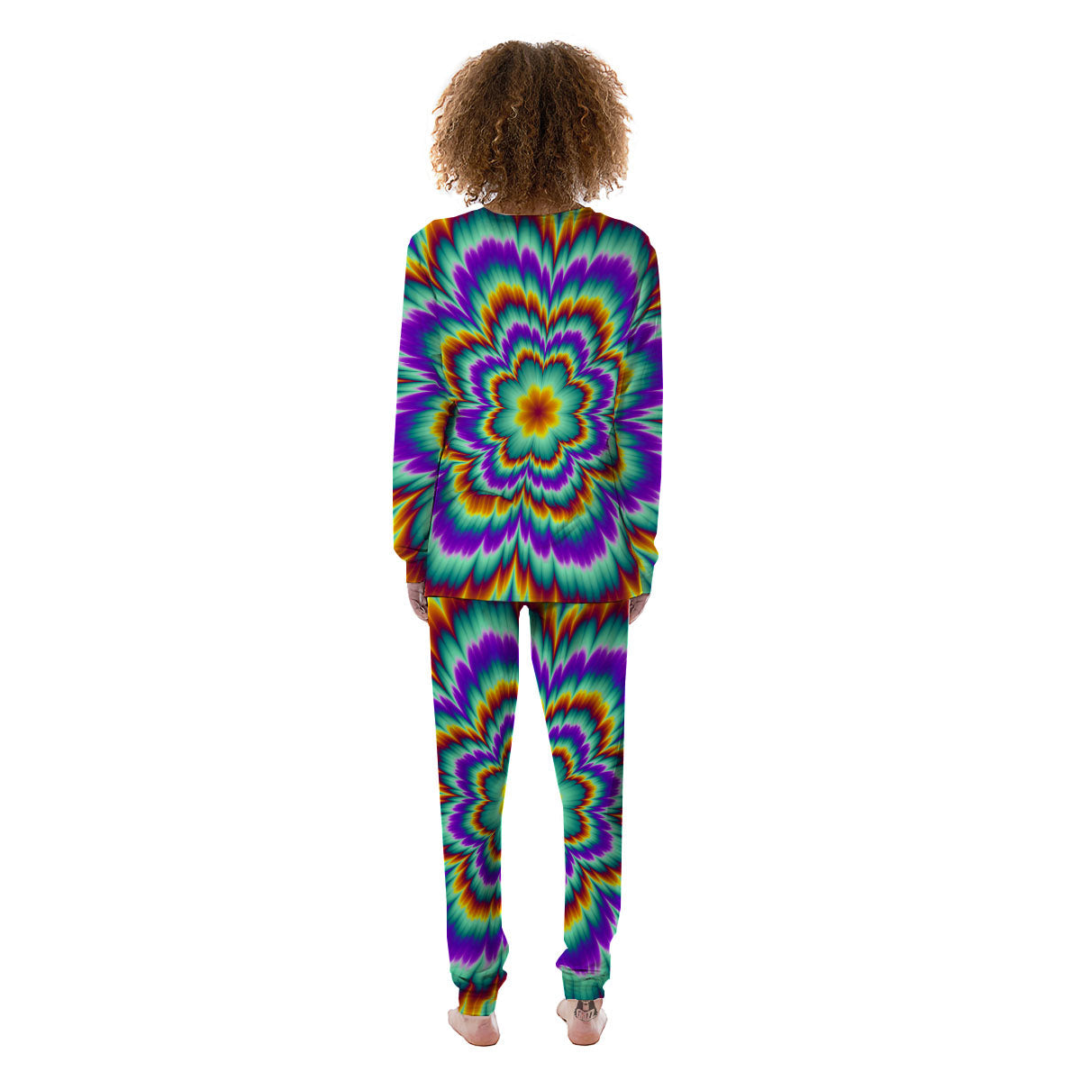 Illusion Optical Explosion Psychedelic Women's Pajamas-grizzshop