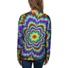 Illusion Optical Explosion Psychedelic Women's Sweatshirt-grizzshop