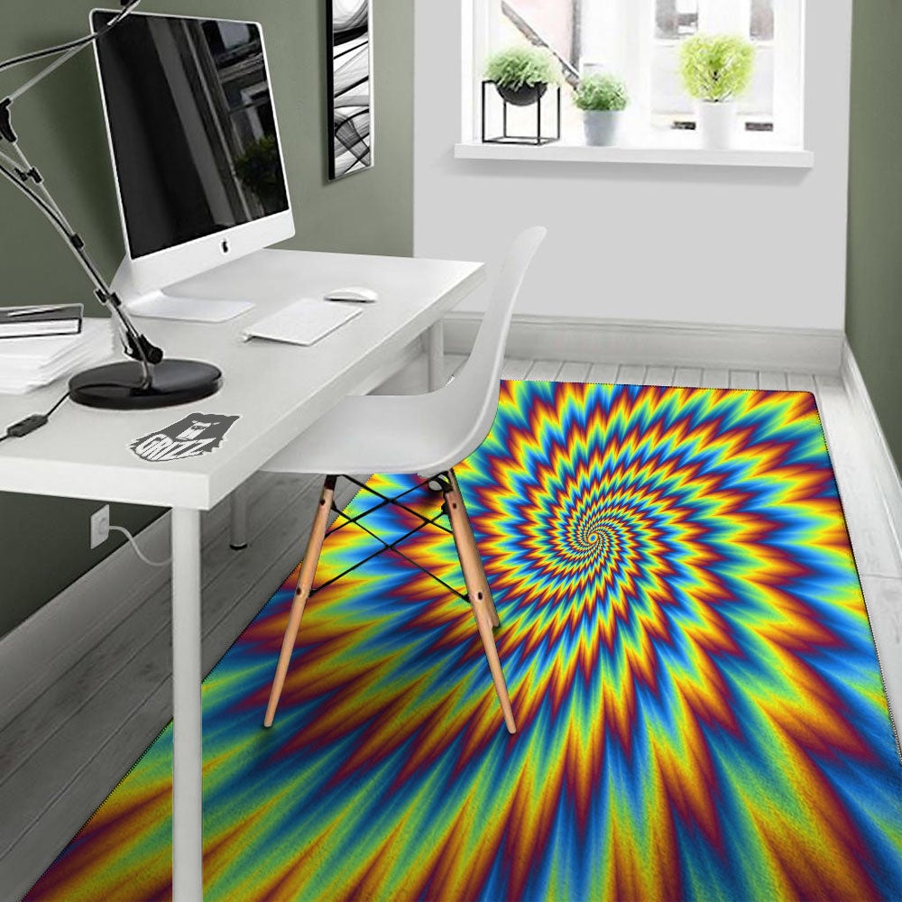 Illusion Optical Psychedelic Expansion Floor Mat-grizzshop