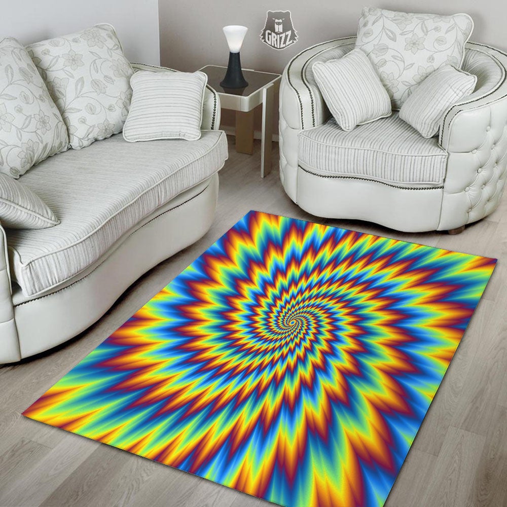 Illusion Optical Psychedelic Expansion Floor Mat-grizzshop