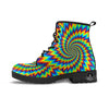 Illusion Optical Psychedelic Expansion Leather Boots-grizzshop