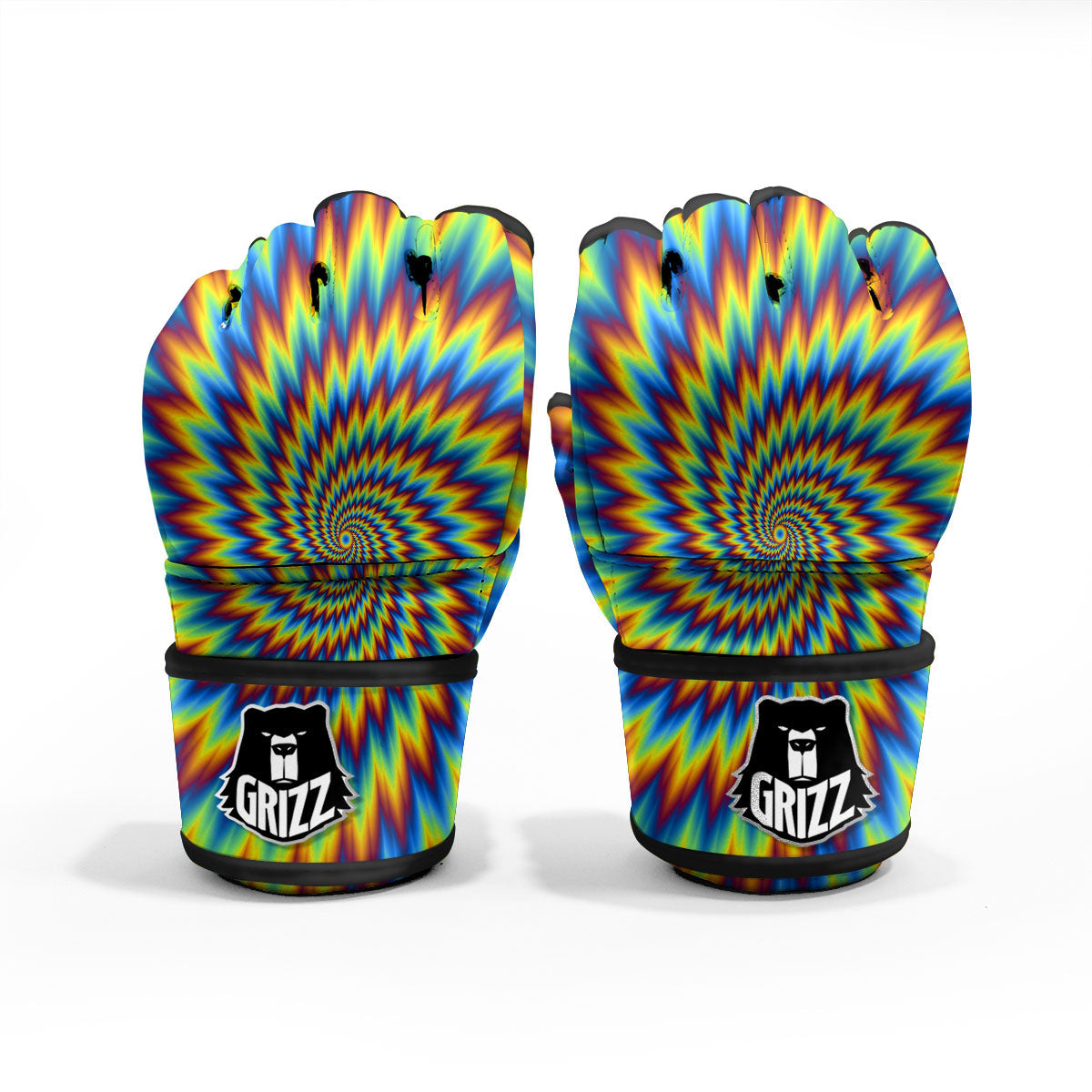 Illusion Optical Psychedelic Expansion MMA Gloves-grizzshop