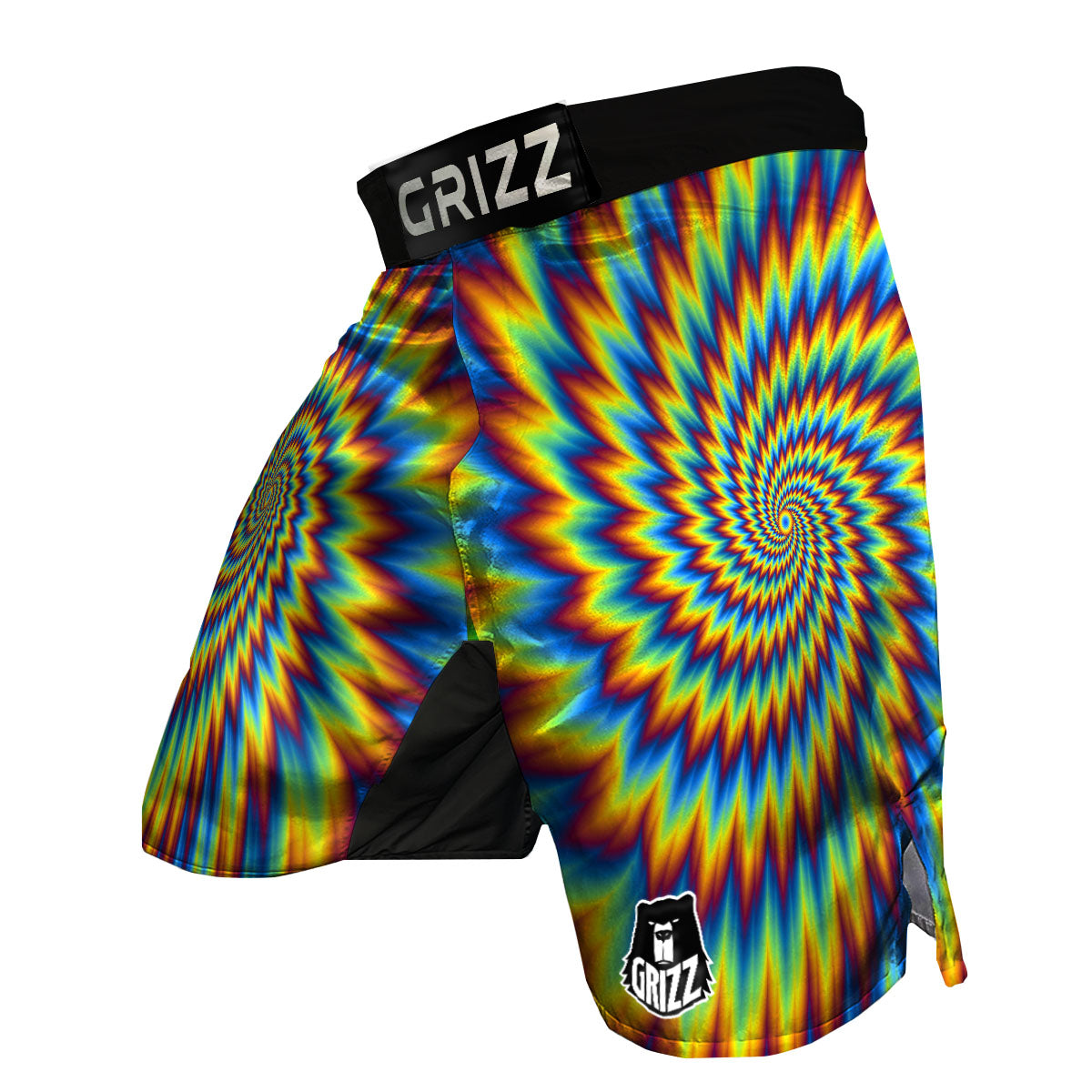 Illusion Optical Psychedelic Expansion MMA Shorts-grizzshop