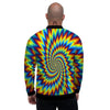 Illusion Optical Psychedelic Expansion Men's Bomber Jacket-grizzshop