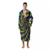 Illusion Optical Psychedelic Expansion Men's Robe-grizzshop