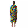 Illusion Optical Psychedelic Expansion Men's Robe-grizzshop