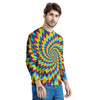 Illusion Optical Psychedelic Expansion Men's Sweatshirt-grizzshop