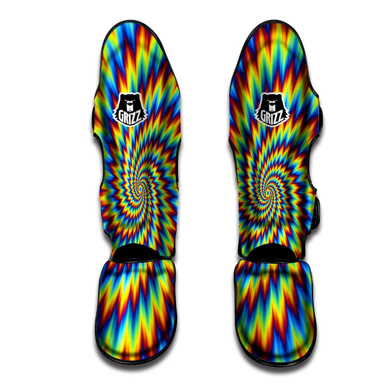 Illusion Optical Psychedelic Expansion Muay Thai Shin Guards-grizzshop