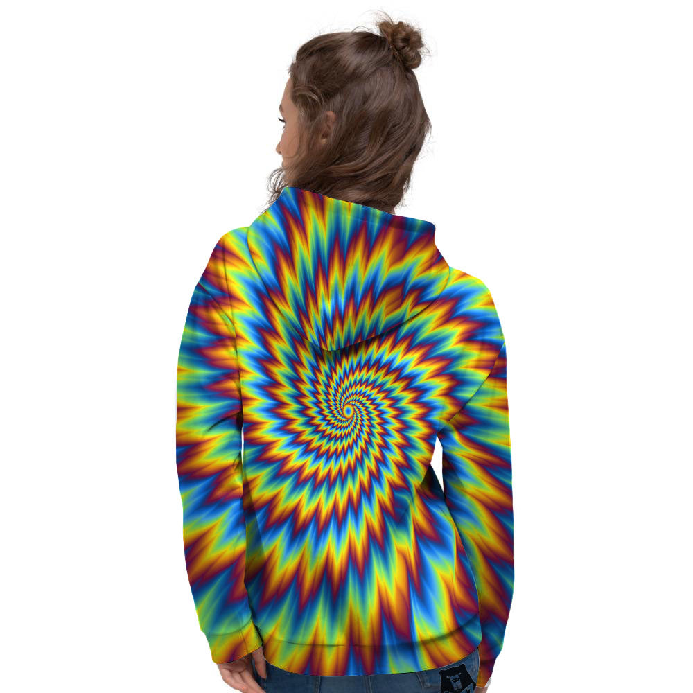 Illusion Optical Psychedelic Expansion Women's Hoodie-grizzshop