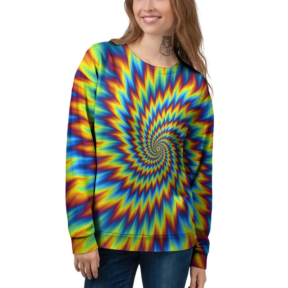 Illusion Optical Psychedelic Expansion Women's Sweatshirt-grizzshop