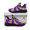 Illusion Optical Psychedelic Radiant Black Athletic Shoes-grizzshop