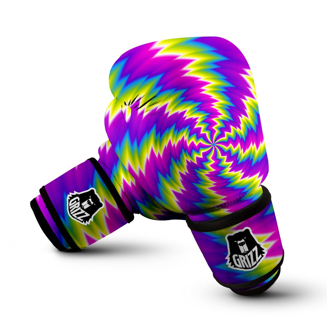 Illusion Optical Psychedelic Radiant Boxing Gloves-grizzshop