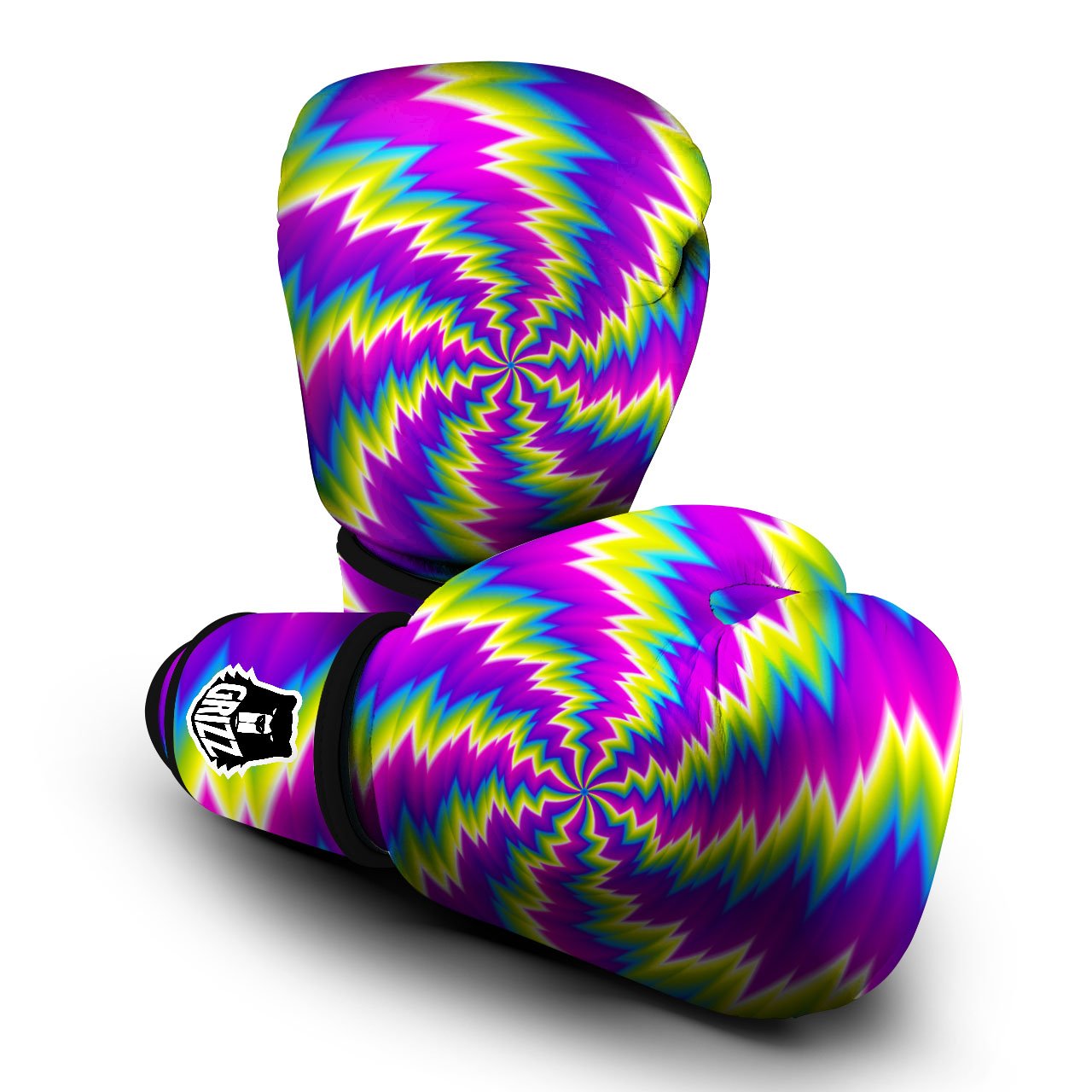 Illusion Optical Psychedelic Radiant Boxing Gloves-grizzshop