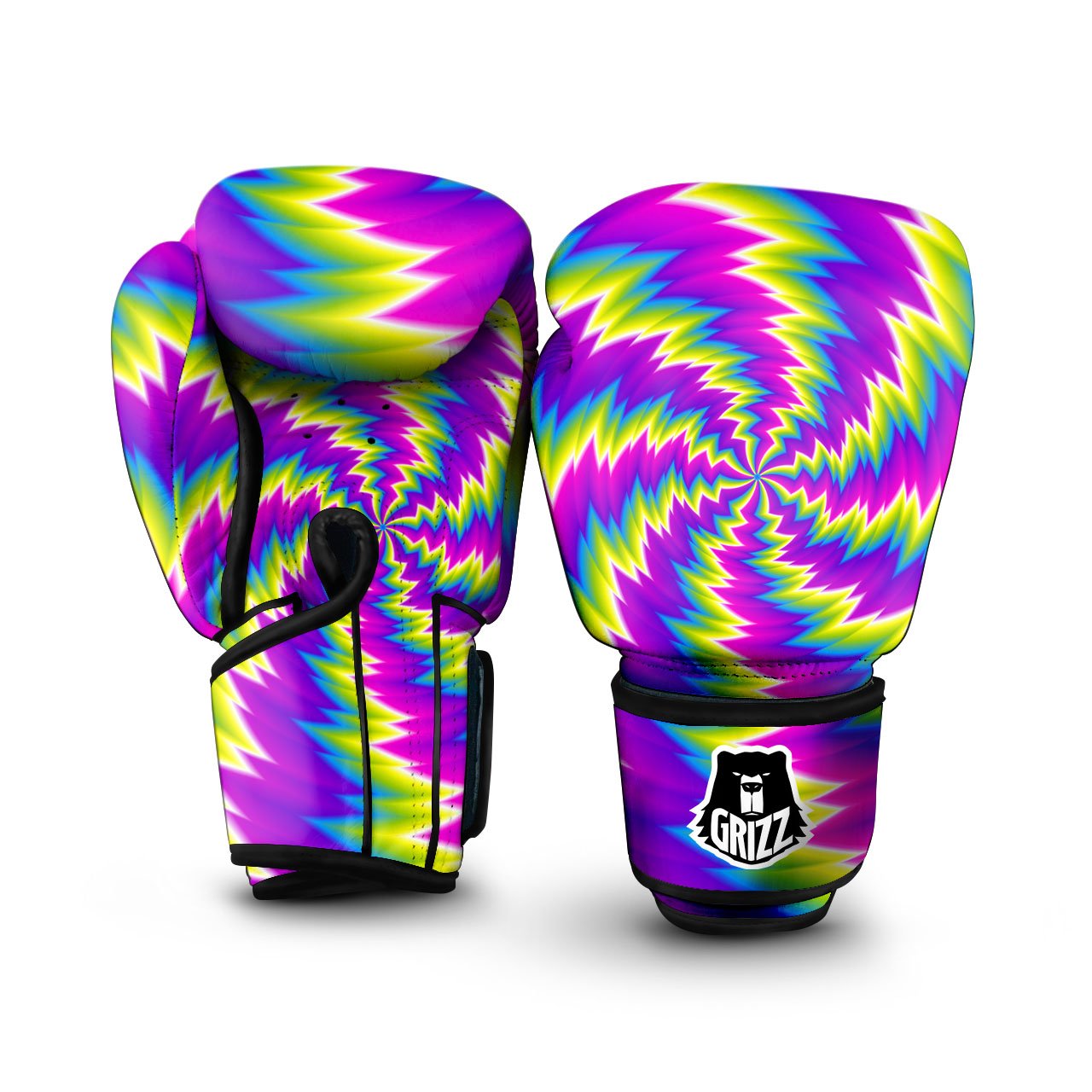 Illusion Optical Psychedelic Radiant Boxing Gloves-grizzshop