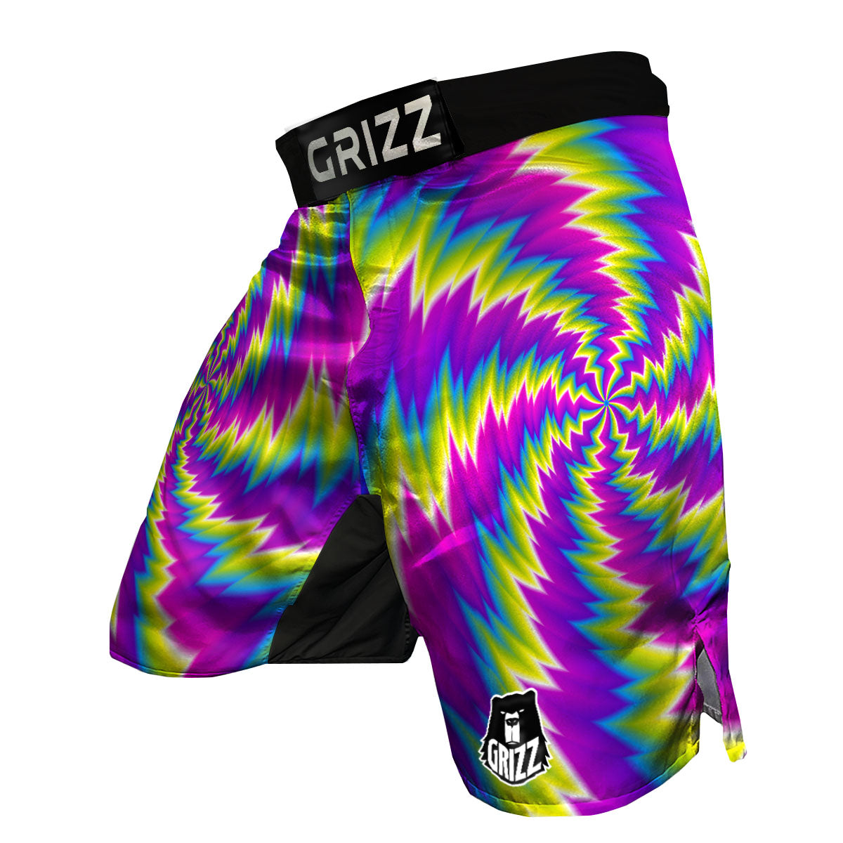 Illusion Optical Psychedelic Radiant MMA Shorts-grizzshop