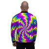 Illusion Optical Psychedelic Radiant Men's Bomber Jacket-grizzshop