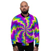 Illusion Optical Psychedelic Radiant Men's Bomber Jacket-grizzshop