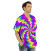 Illusion Optical Psychedelic Radiant Men's Hawaiian Shirt-grizzshop