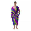 Illusion Optical Psychedelic Radiant Men's Robe-grizzshop