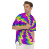 Illusion Optical Psychedelic Radiant Men's Short Sleeve Shirts-grizzshop