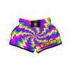 Illusion Optical Psychedelic Radiant Muay Thai Boxing Shorts-grizzshop