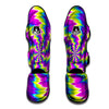 Illusion Optical Psychedelic Radiant Muay Thai Shin Guards-grizzshop