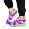 Illusion Optical Psychedelic Radiant White Athletic Shoes-grizzshop