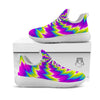 Illusion Optical Psychedelic Radiant White Athletic Shoes-grizzshop