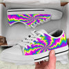 Illusion Optical Psychedelic Radiant White Low Top Shoes-grizzshop