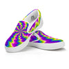 Illusion Optical Psychedelic Radiant White Slip On Shoes-grizzshop