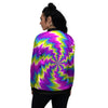 Illusion Optical Psychedelic Radiant Women's Bomber Jacket-grizzshop